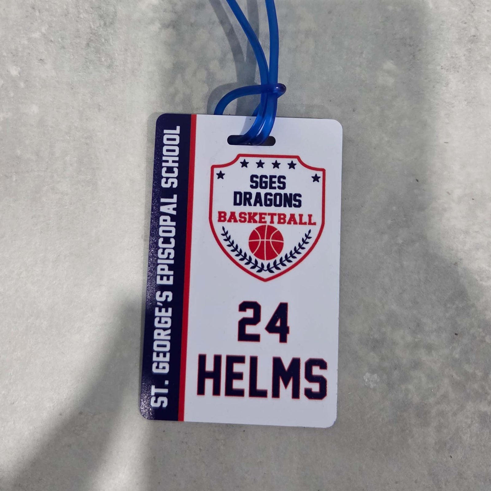 Basketball Team Sports Bag Tag