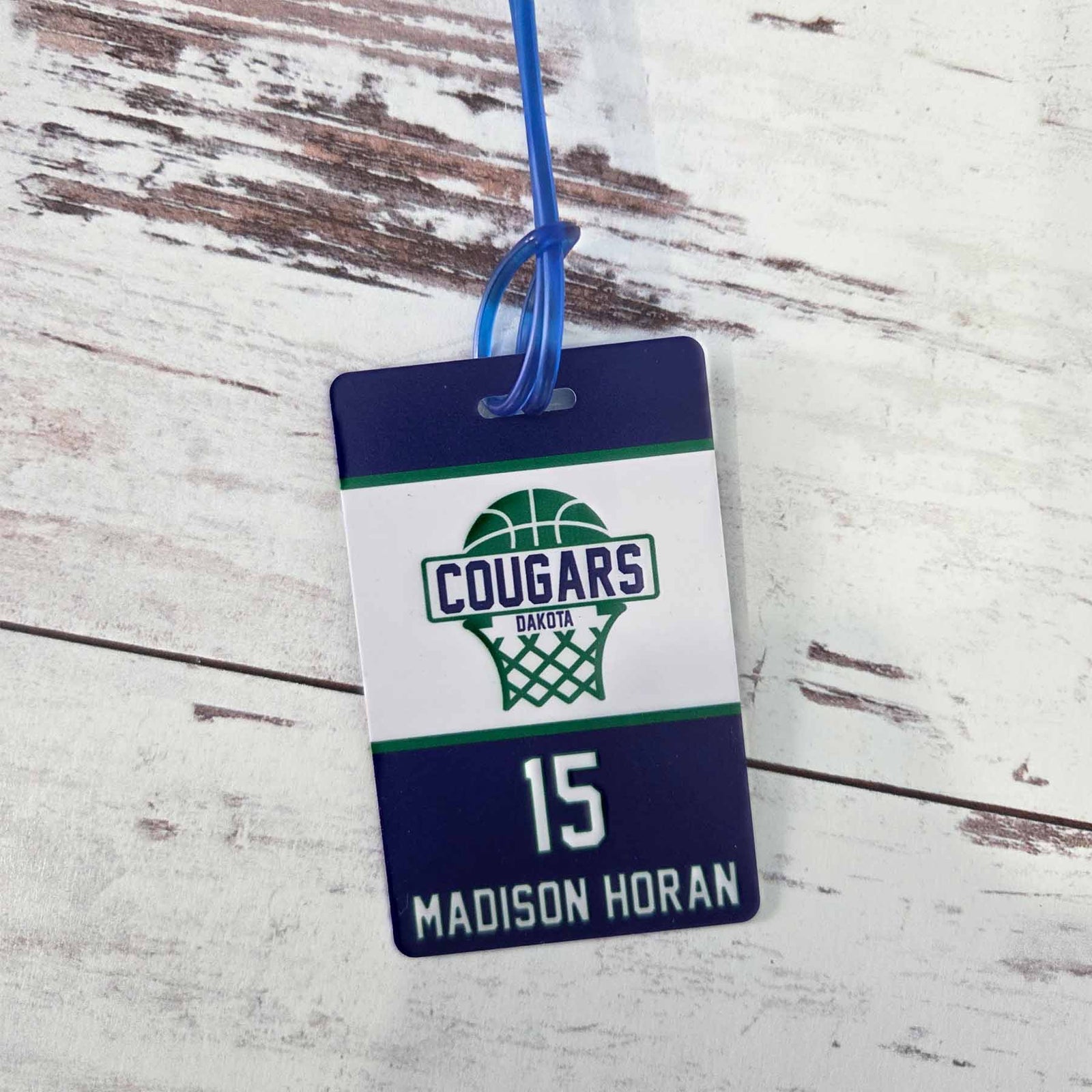 Basketball Team Sports Bag Tag
