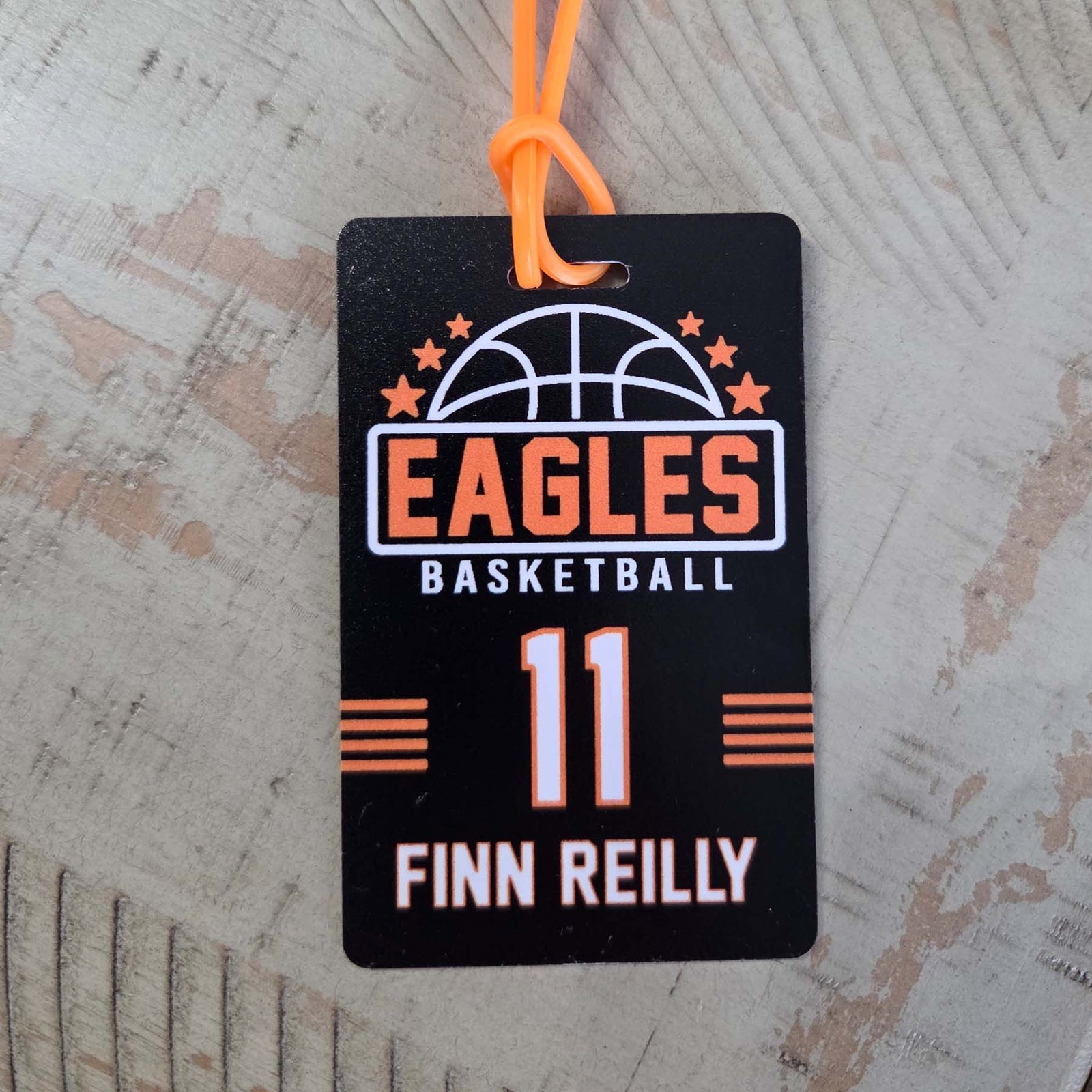 Basketball Team Sports Bag Tag