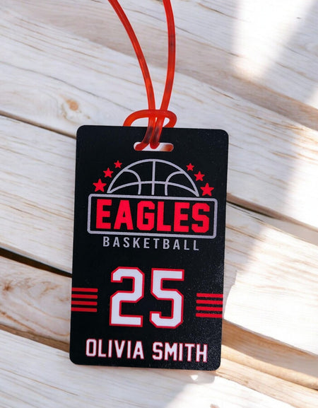 Basketball Team Sports Bag Tag