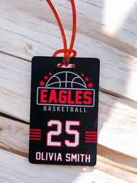 Basketball Team Sports Bag Tag