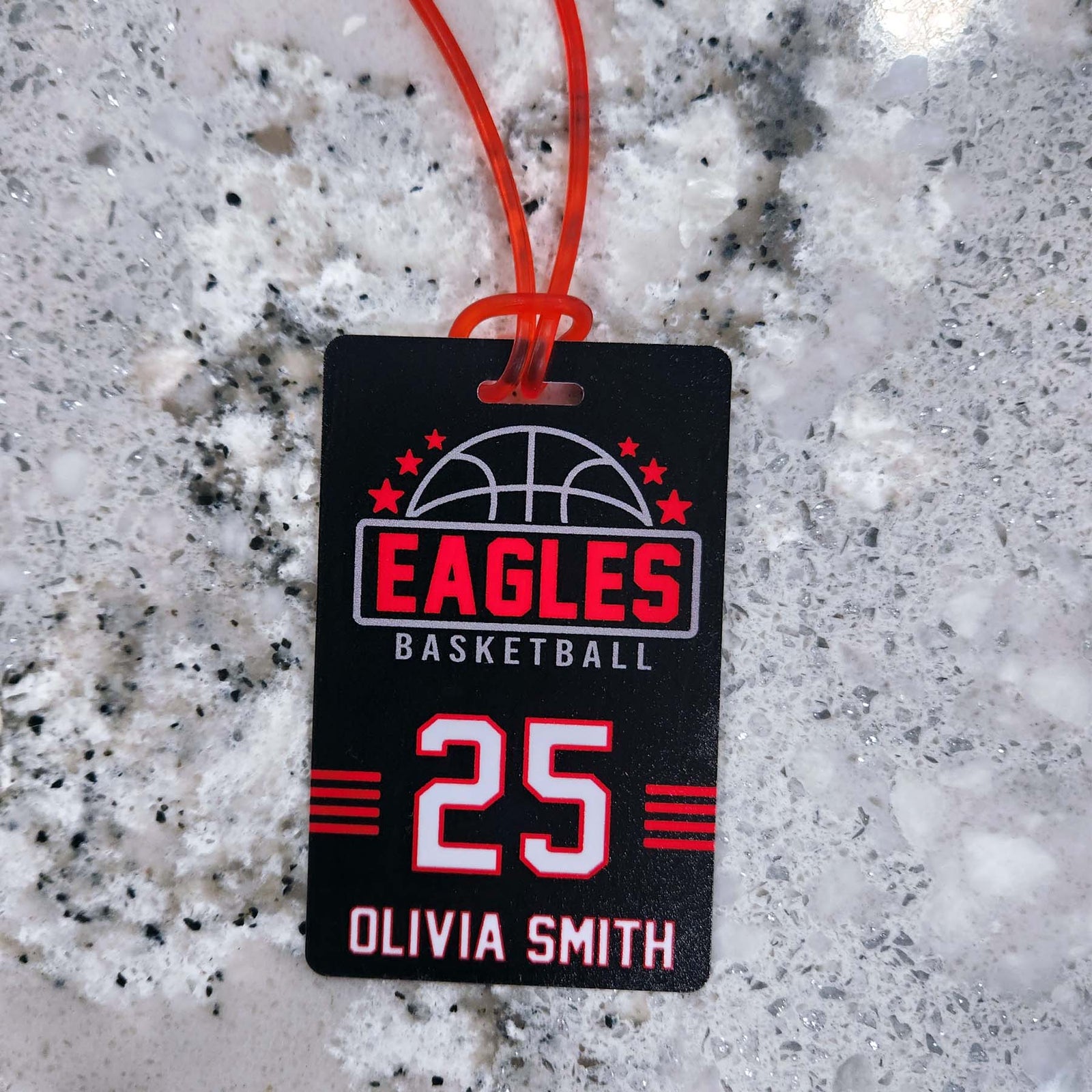 Basketball Team Sports Bag Tag
