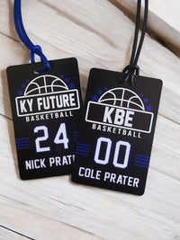 Basketball Team Sports Bag Tag