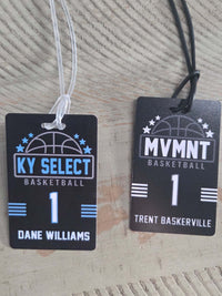 Basketball Team Sports Bag Tag
