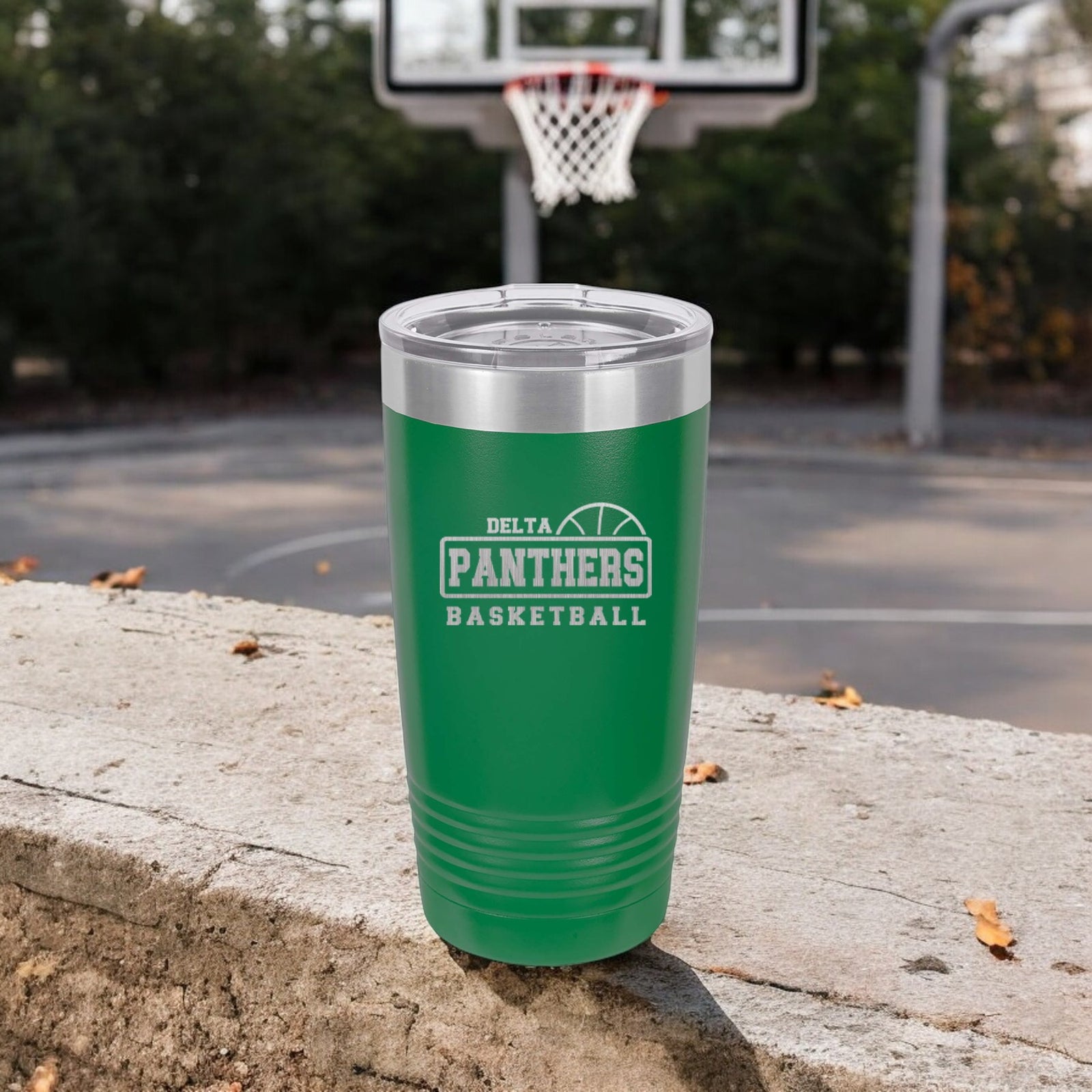 Basketball Mascot Engraved 20oz Tumbler by Sunny Box