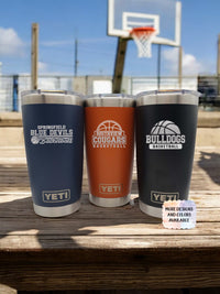 Basketball School Mascot - Engraved YETI Tumbler