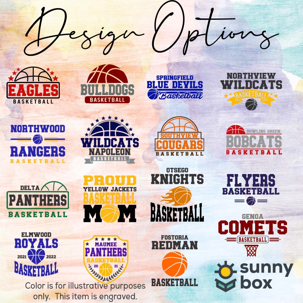 Basketball School Mascot - Engraved Polar Camel Tumbler or Water Bottle