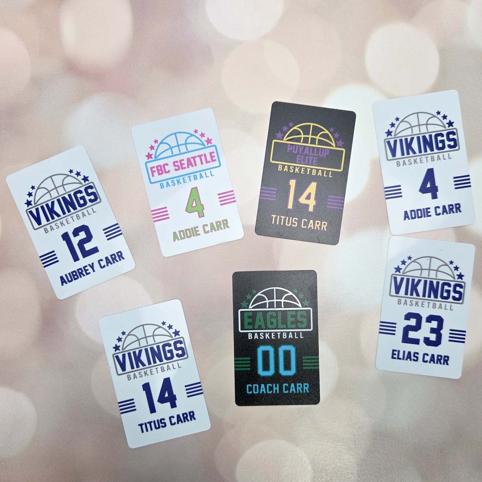 Basketball Team Sports Bag Tag