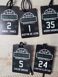 Basketball Team Sports Bag Tag