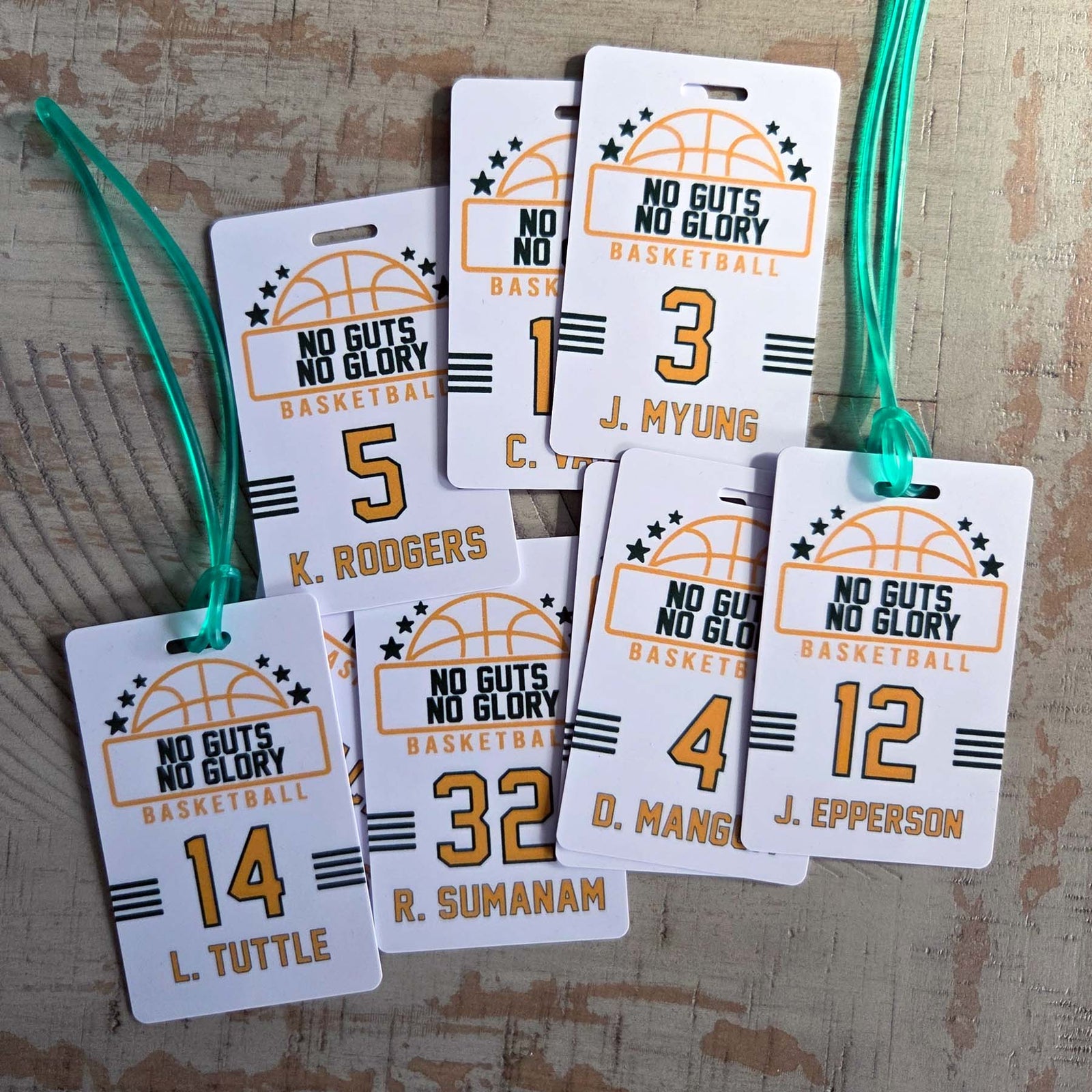 Basketball Team Sports Bag Tag