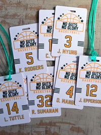 Basketball Team Sports Bag Tag