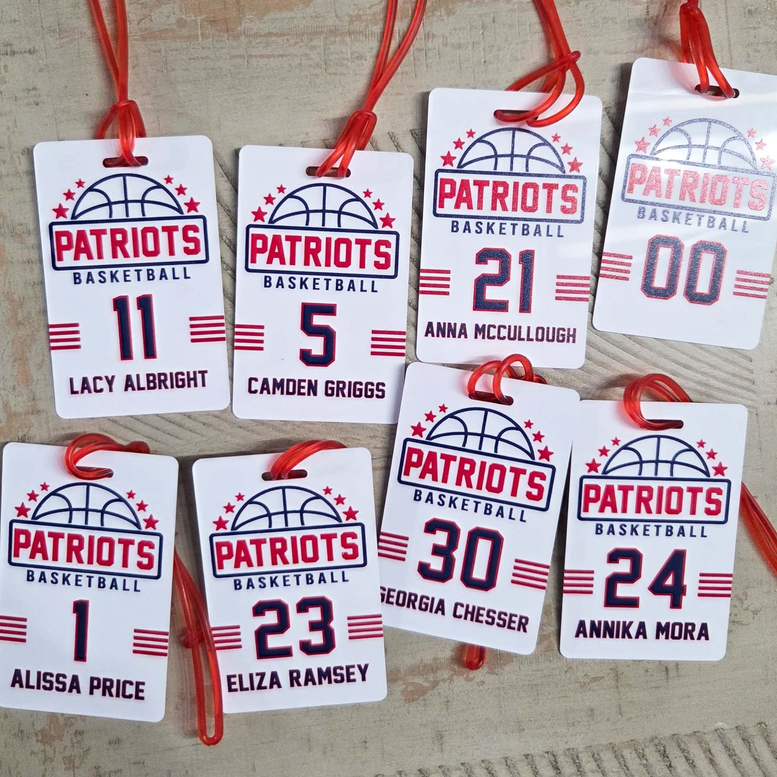 Basketball Team Sports Bag Tag