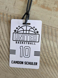 Basketball Team Sports Bag Tag