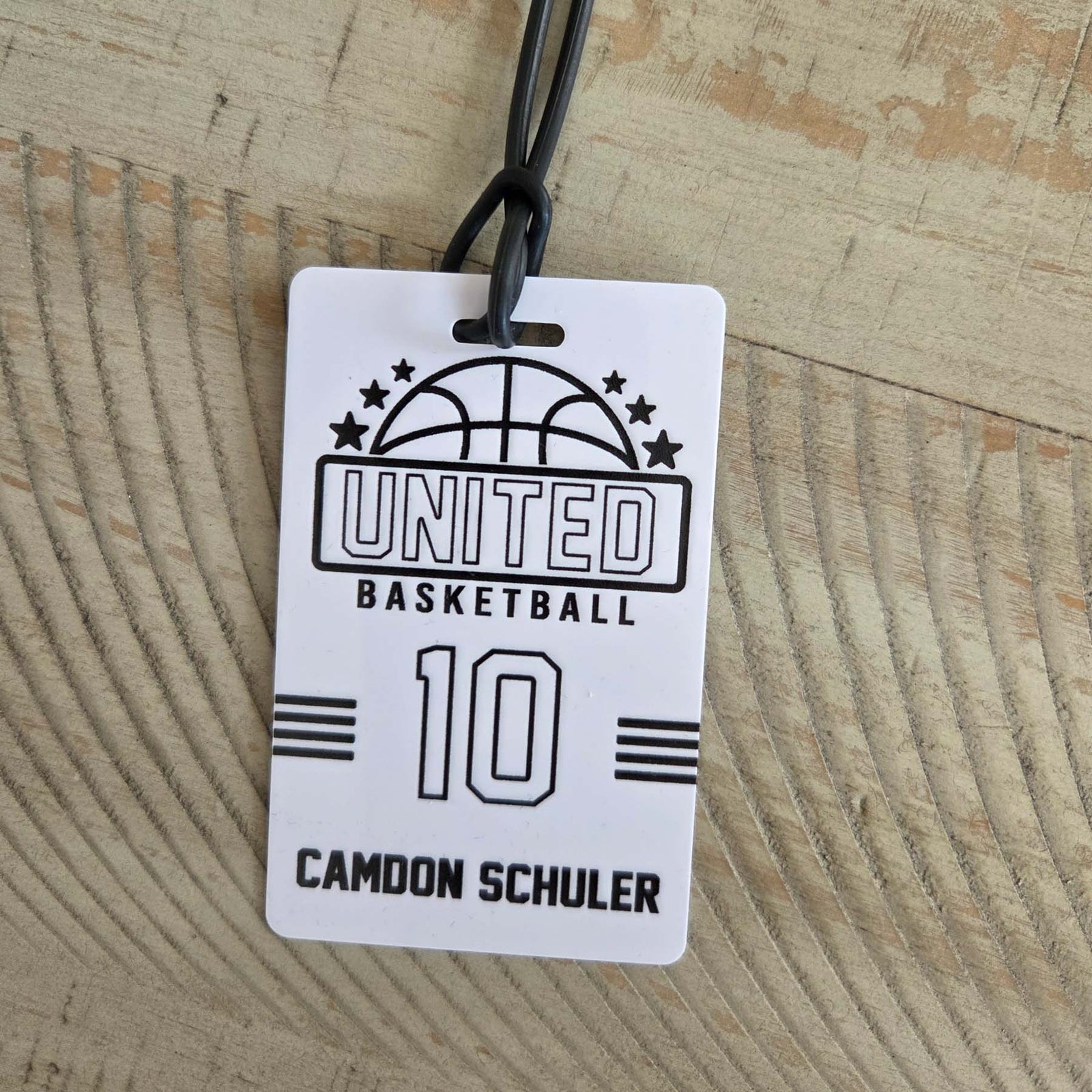Basketball Team Sports Bag Tag