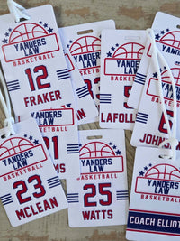 Basketball Team Sports Bag Tag