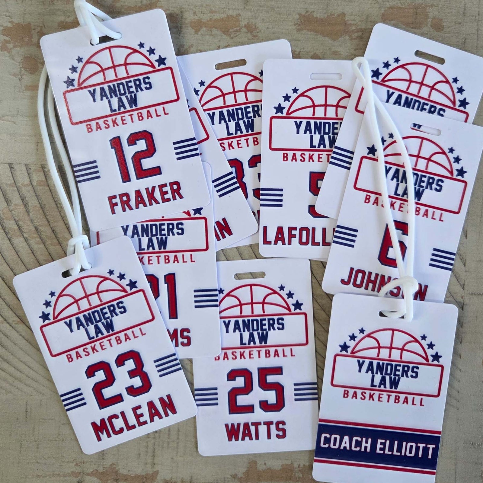 Basketball Team Sports Bag Tag