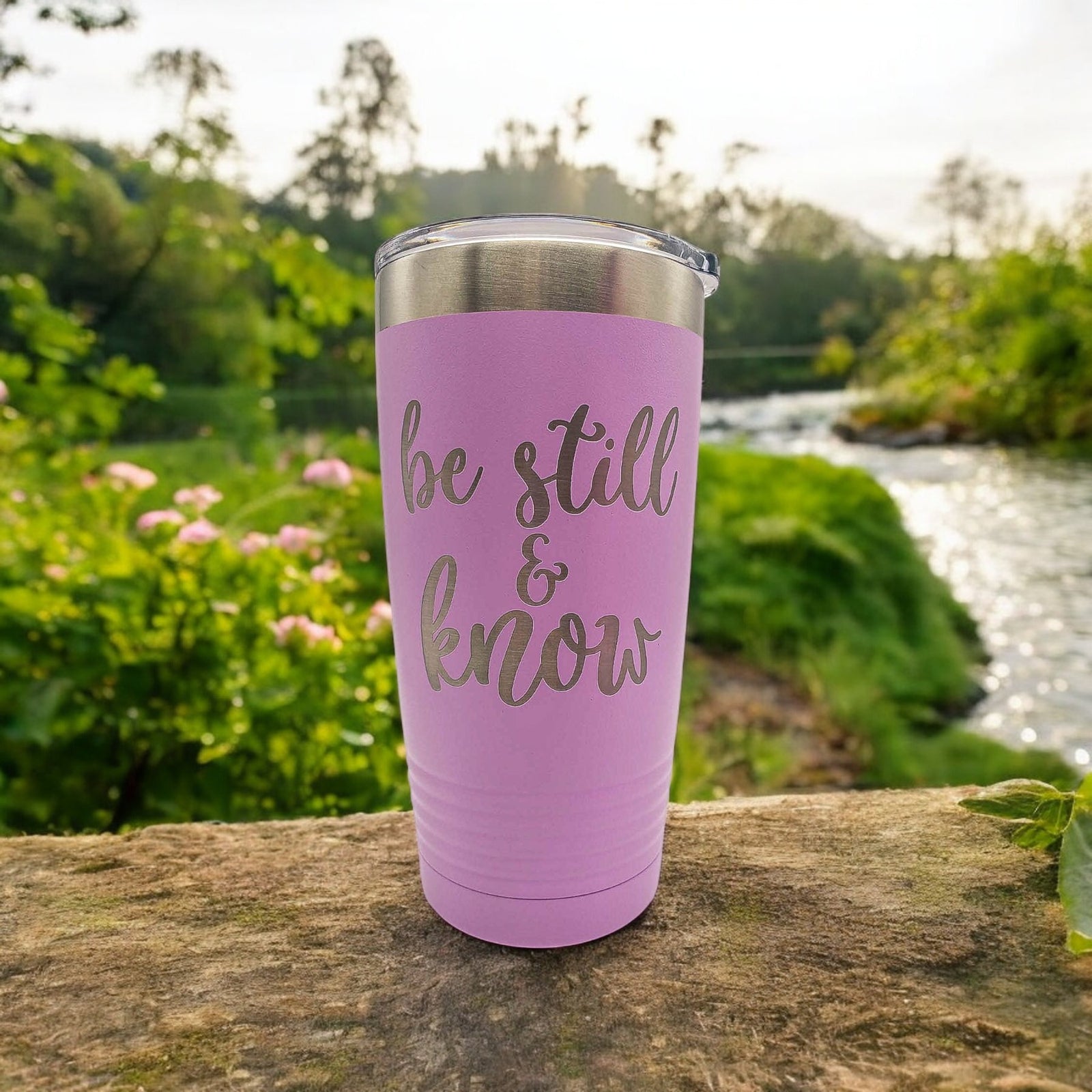 Be Still and Know - Psalm 46:10 Scripture Engraved Polar Camel Tumbler