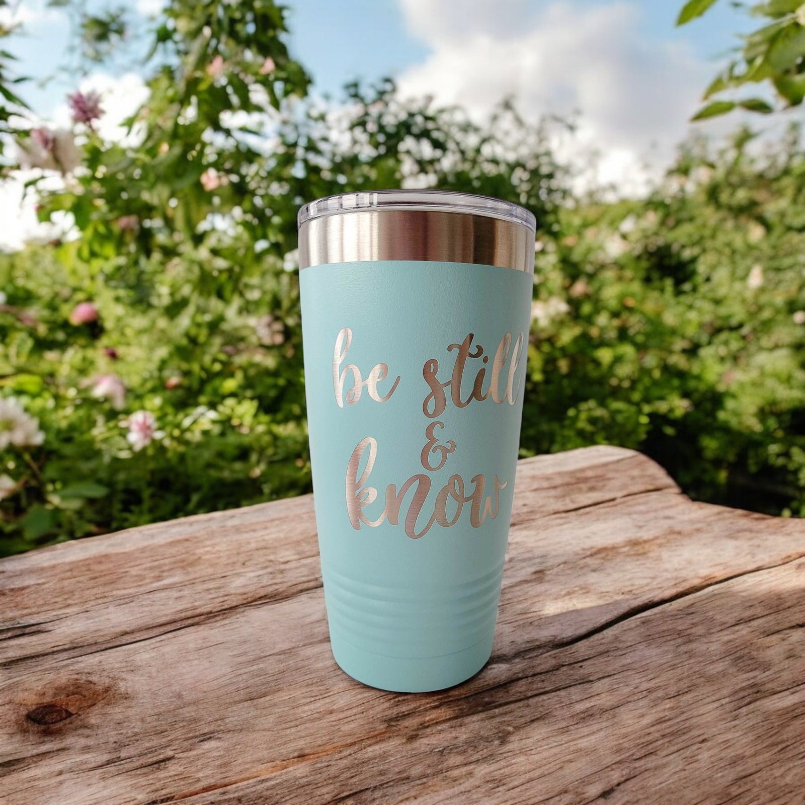 Be Still and Know - Psalm 46:10 Scripture Engraved Polar Camel Tumbler