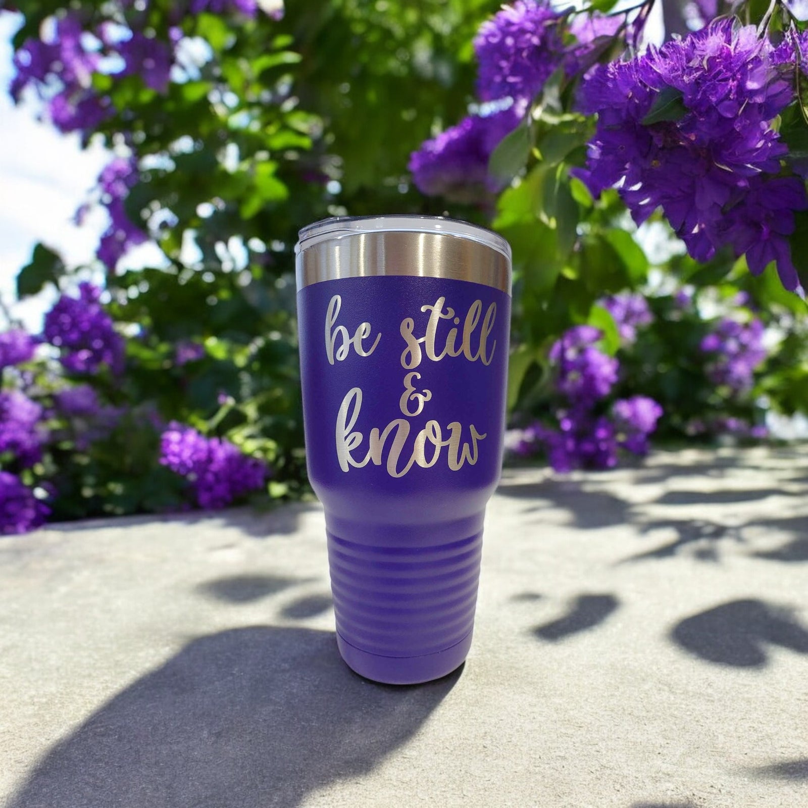 Be Still and Know - Psalm 46:10 Scripture Engraved Polar Camel Tumbler