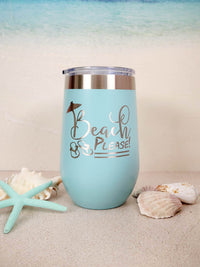 Beach Please - Engraved Polar Camel Tumbler