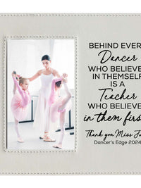 Dance Teacher Personalized Engraved White Picture Frame by Sunny Box