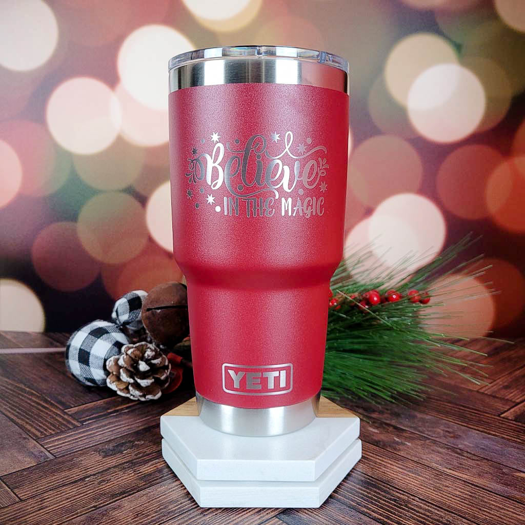 Believe in the Magic - Christmas Engraved YETI Tumbler