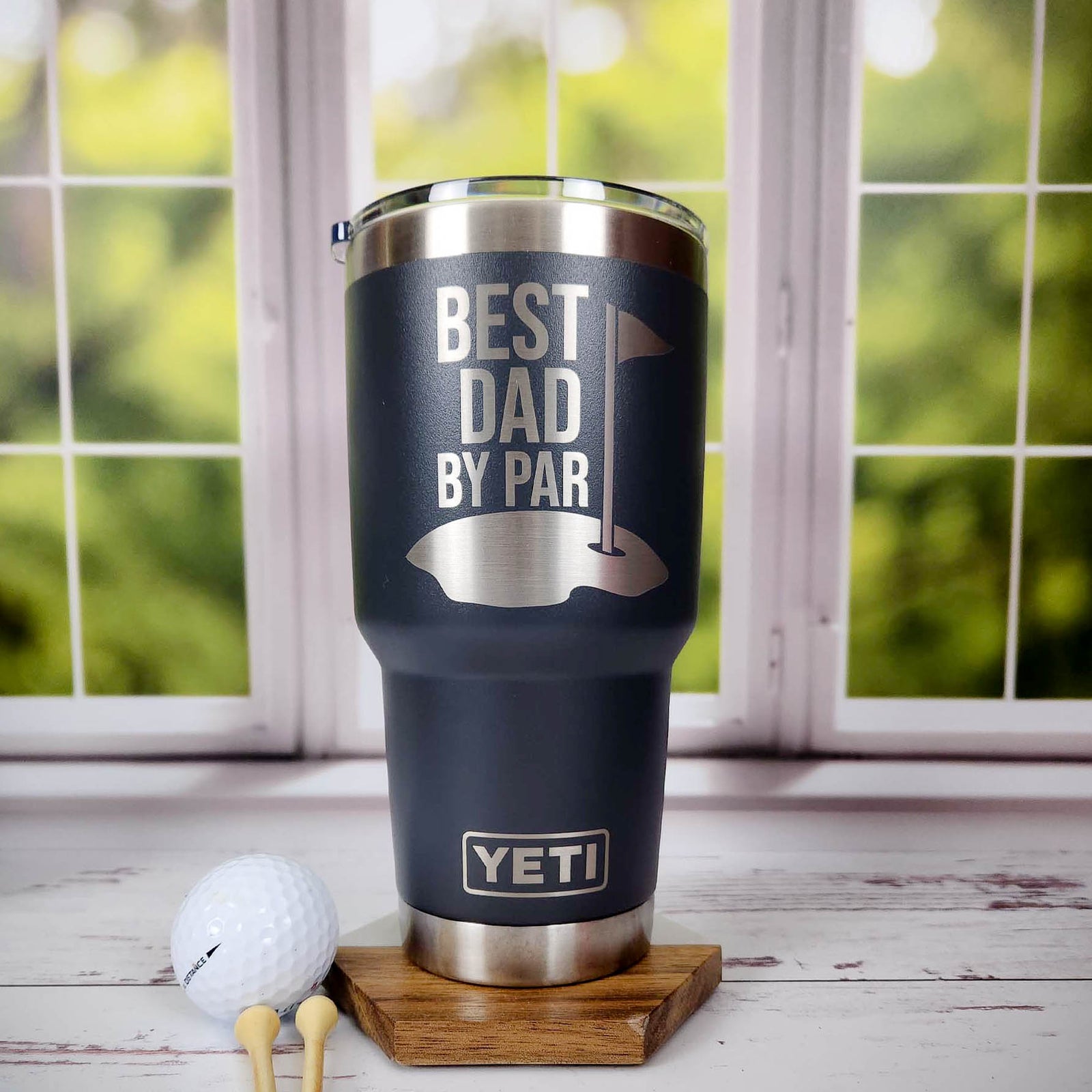 Best Dad By Par - Custom Engraved YETI