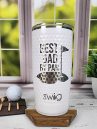 Best Dad by Par Engraved Golf Tumbler by Sunny Box