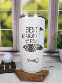 Best Grandpa by Par Engraved Golf Tumbler by Sunny Box