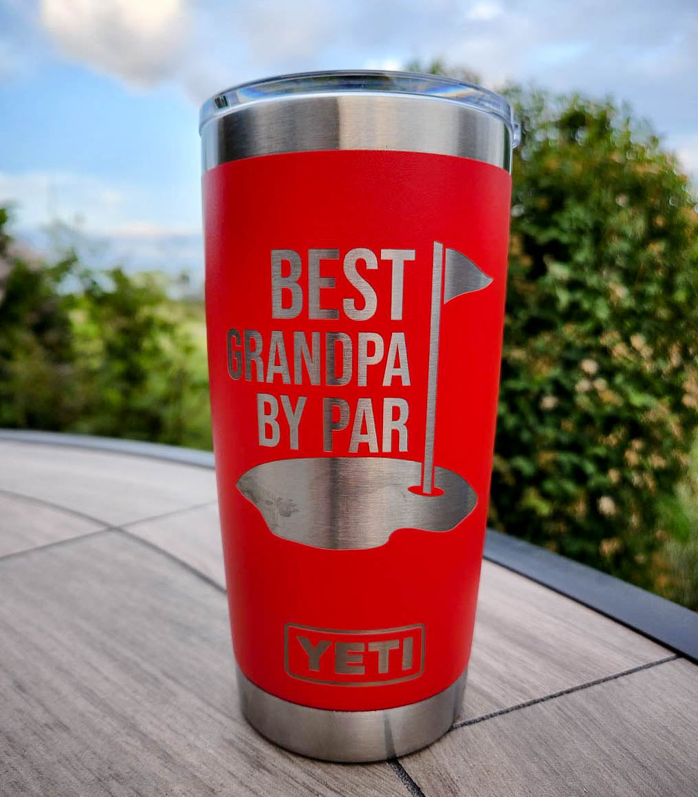 Best Grandpa By Par - Custom Engraved YETI