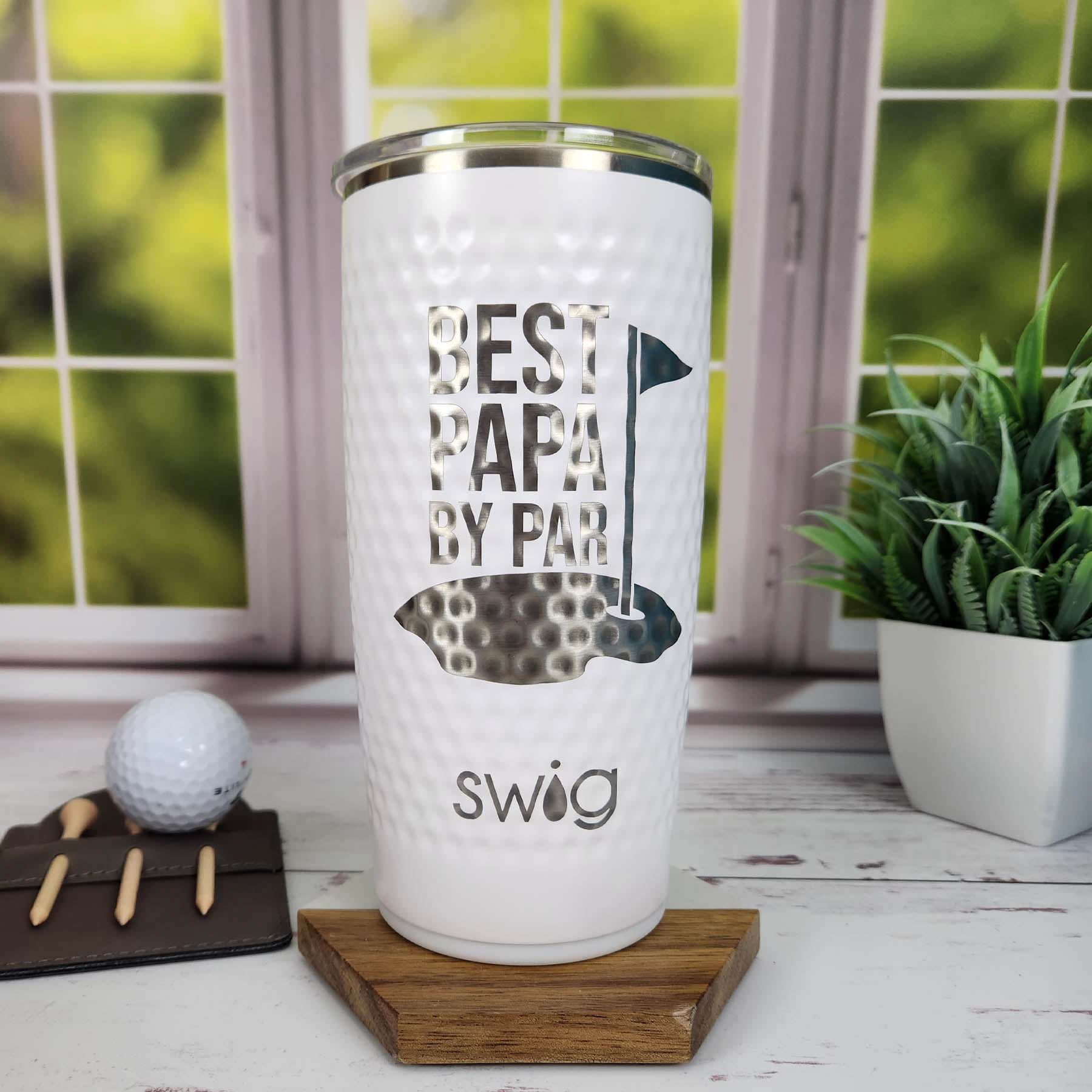 Best Papa By Par Engraved Golf Tumbler by Sunny Box