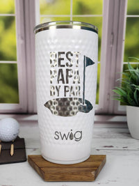 Best Papa By Par Engraved Golf Tumbler by Sunny Box