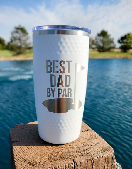Best Dad by Par - Engraved Dimple Tumbler