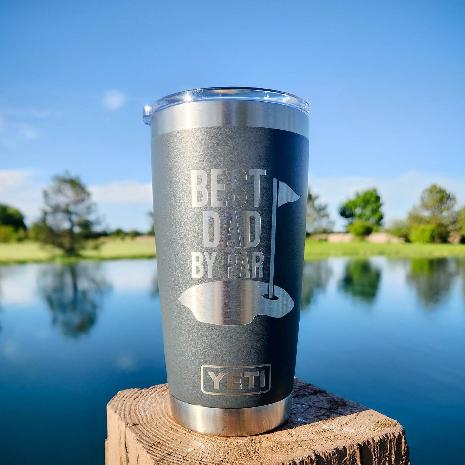 Best Dad By Par - Custom Engraved YETI