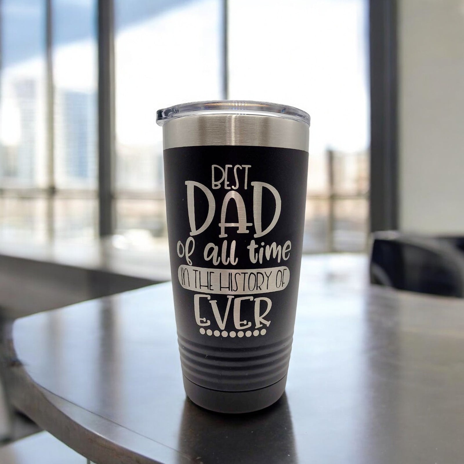 Best Dad of All Time Engraved Polar Camel Tumbler