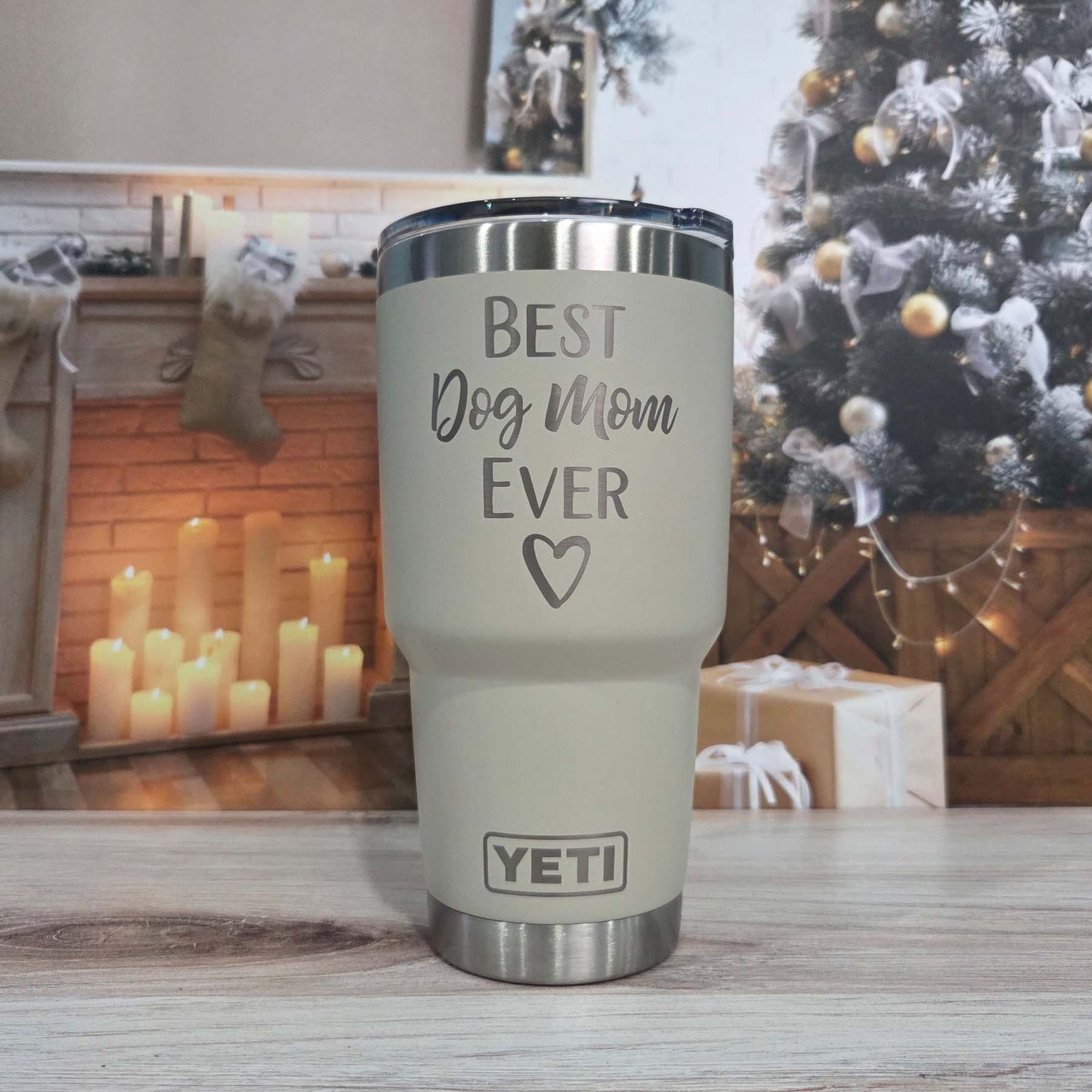 Best Dog Mom Ever Engraved YETI Tumbler