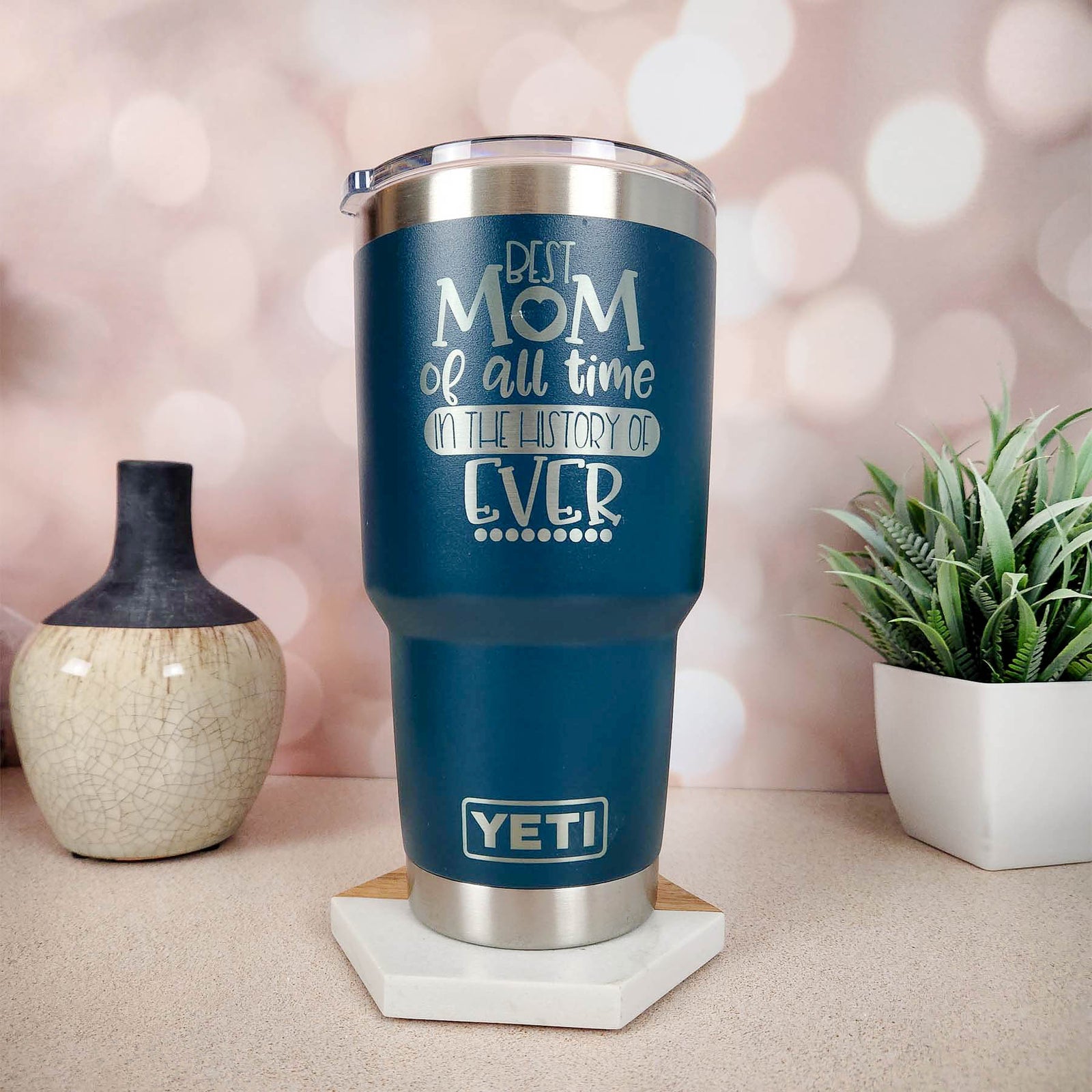 Best Mom of All Time Engraved YETI Tumbler