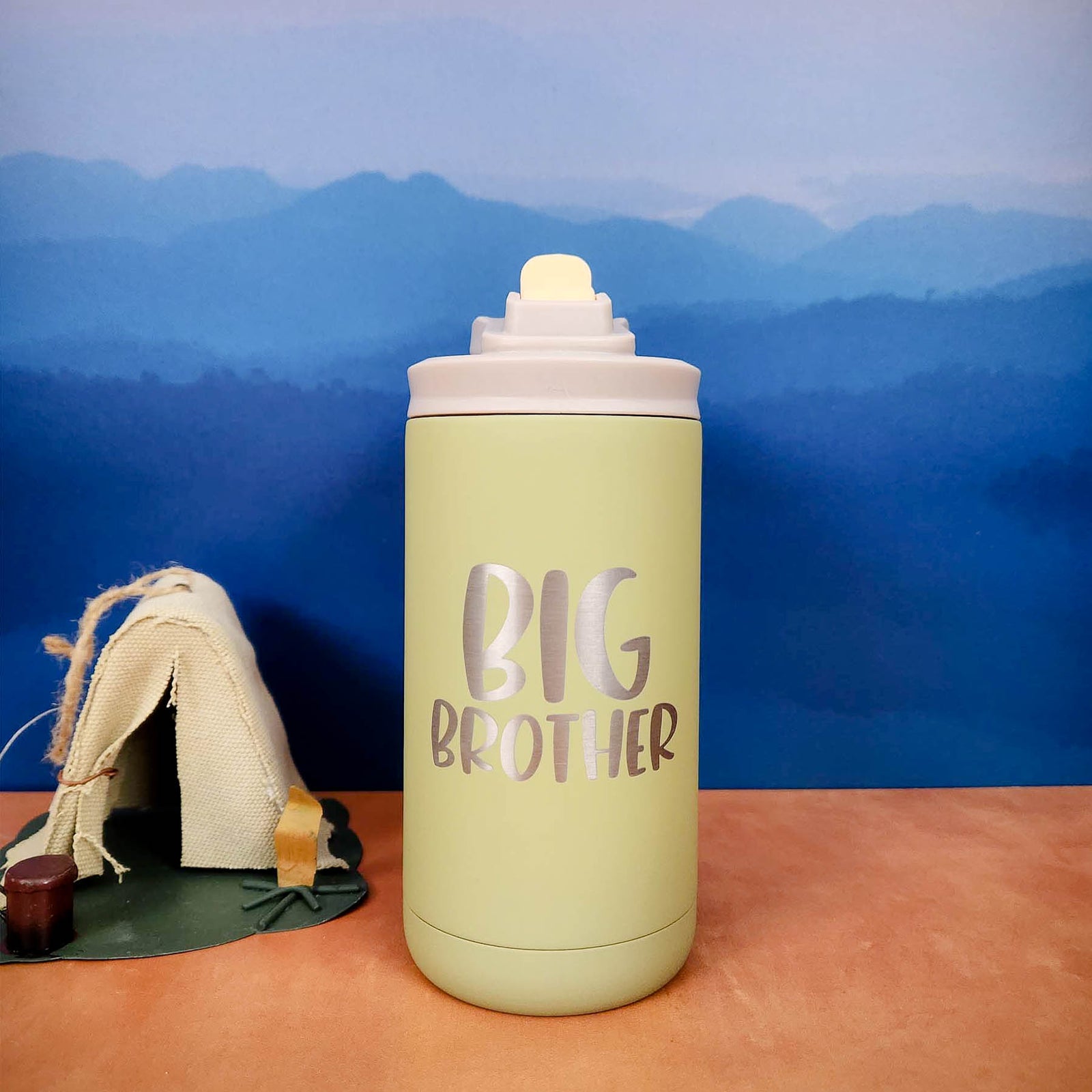 Big Brother Engraved 12oz Water Bottle Fraser Fir by Sunny Box