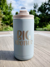 Big Brother Engraved 12oz Water Bottle Ice Cap by Sunny Box