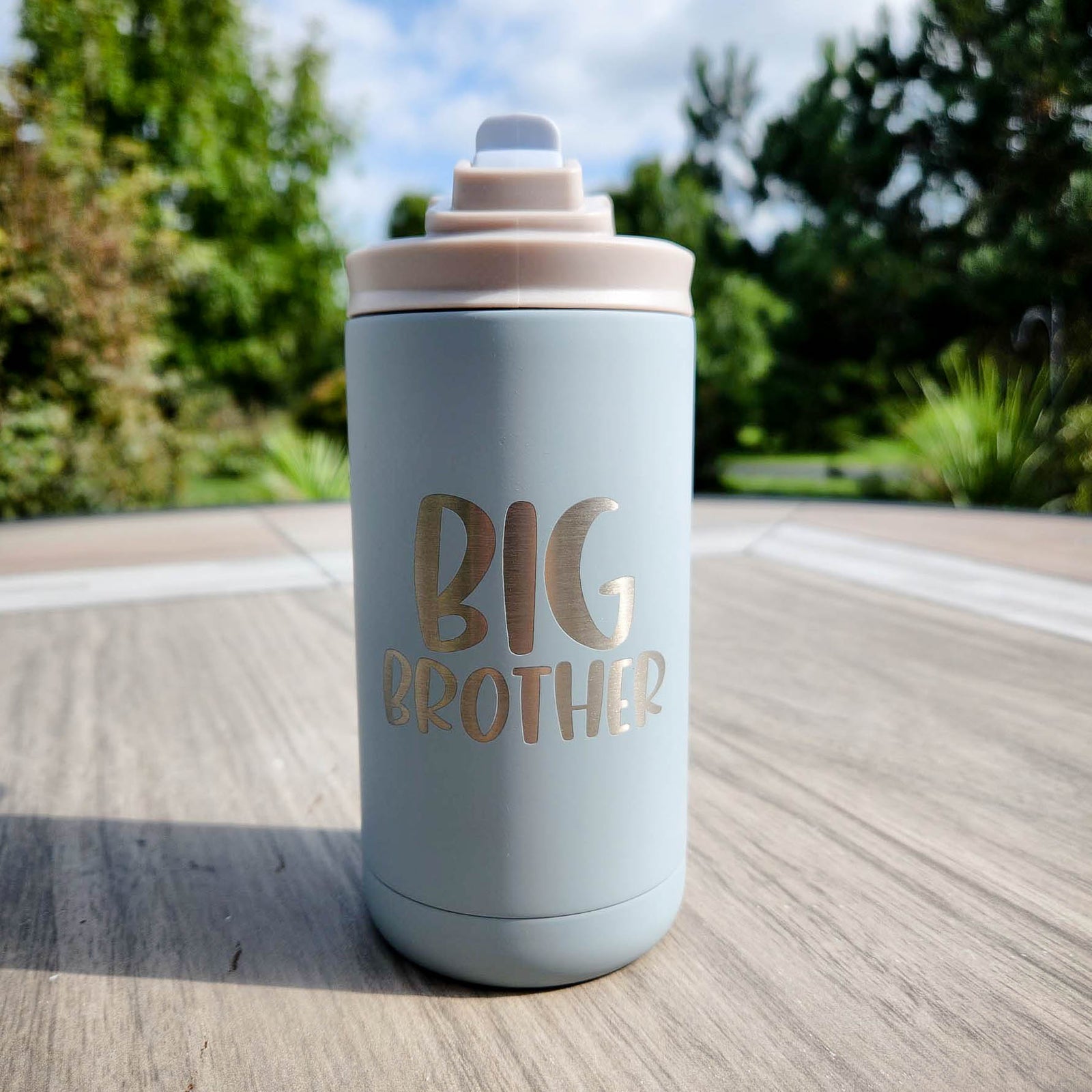 Big Brother Engraved 12oz Water Bottle Ice Cap by Sunny Box