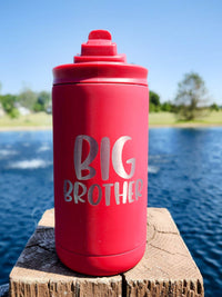 Big Brother Engraved 12oz Water Bottle Red by Sunny Box