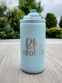 Big Brother Engraved 12oz Water Bottle Seaglass Matte by Sunny Box