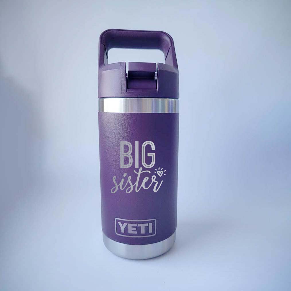 Big Sister Personalized Engraved 12oz YETI Kids Water Bottle