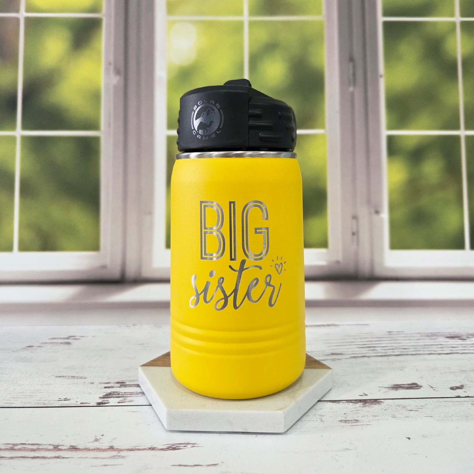 Big Sister Engraved 12oz Kids Water Bottle