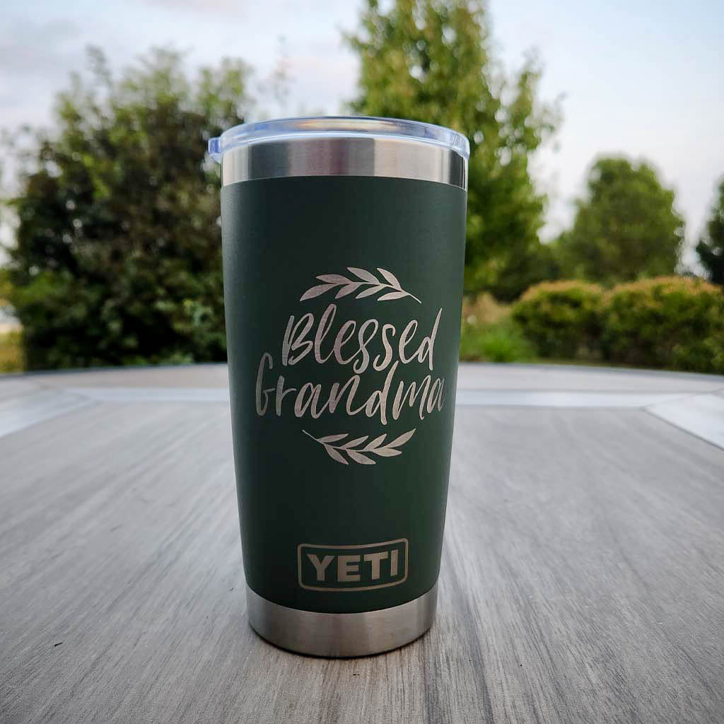 Blessed Grandma Design #2 Engraved YETI Tumbler