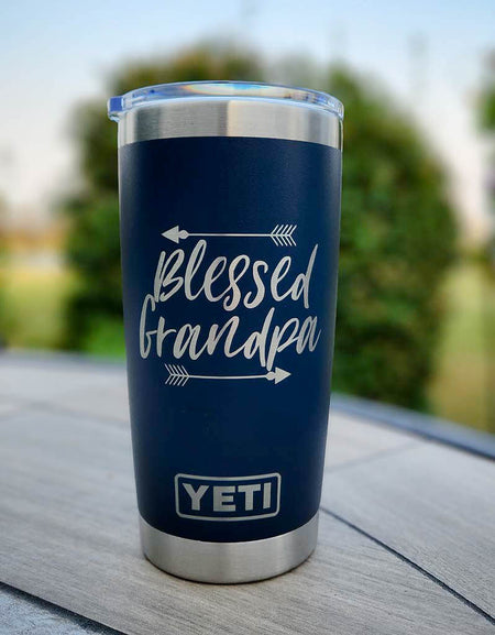 Blessed Grandpa Engraved YETI Tumbler