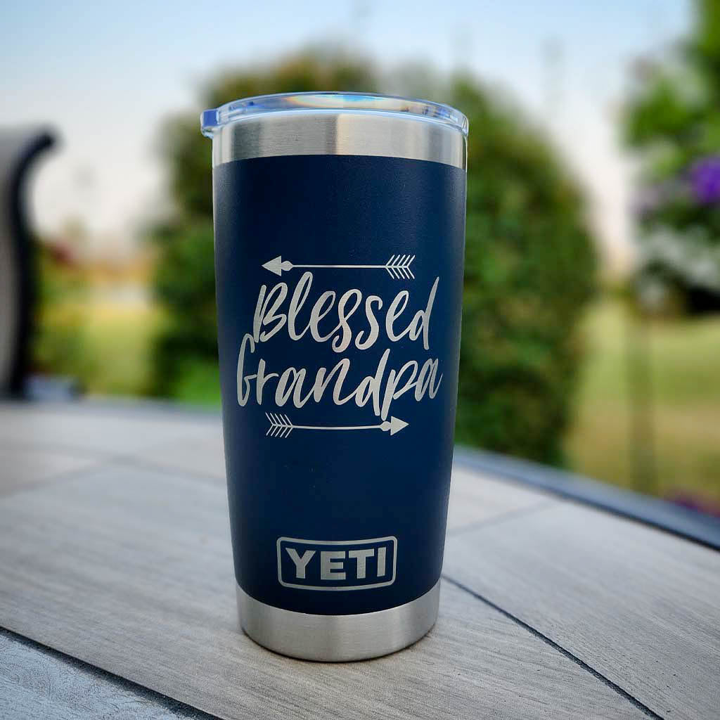 Blessed Grandpa Engraved YETI Tumbler