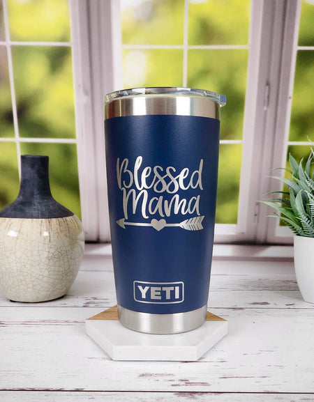 Blessed Mama Engraved YETI Tumbler