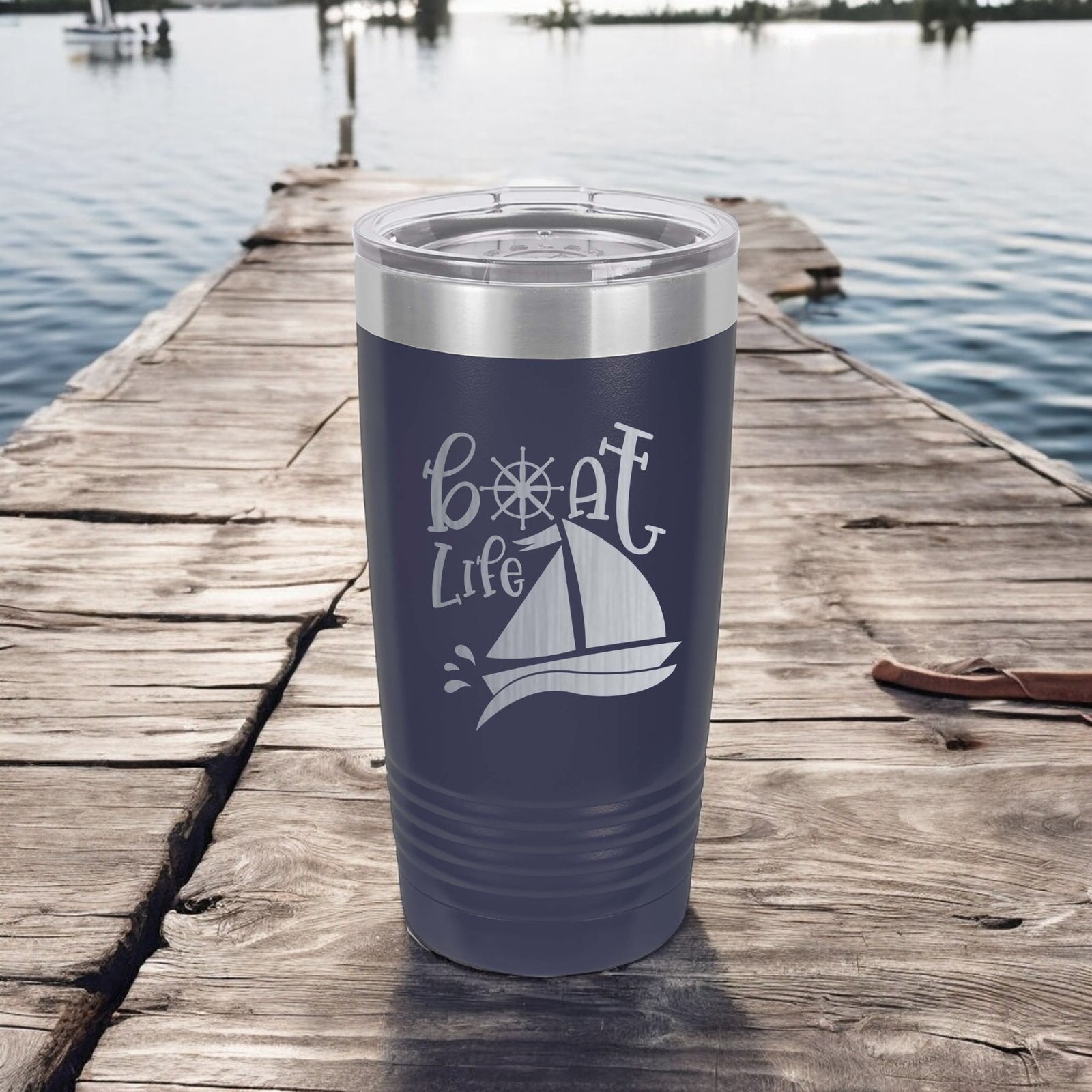 Boat Life - Engraved Polar Camel Tumbler