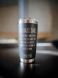 Bonus Dad Engraved YETI Tumbler